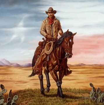 vaquero de américa occidental américa occidental Pinturas al óleo